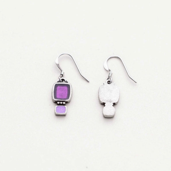 Harmony Winter Pewter Dangle Earrings