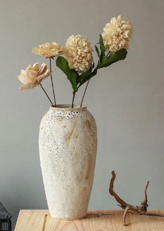 Minimalist Ceramic Vase in White