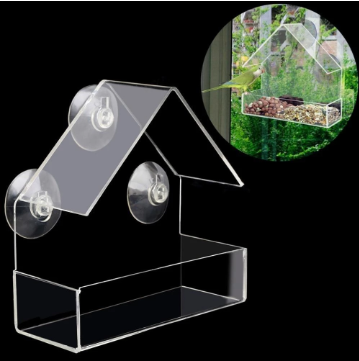 Clear Acrylic Small Bird Feeder