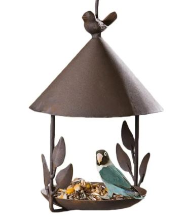 Rustic Iron Hanging Bird Feeder