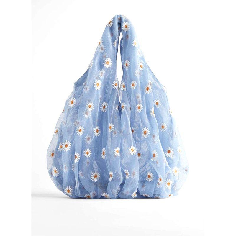 Mesh Daisy Tote Bag