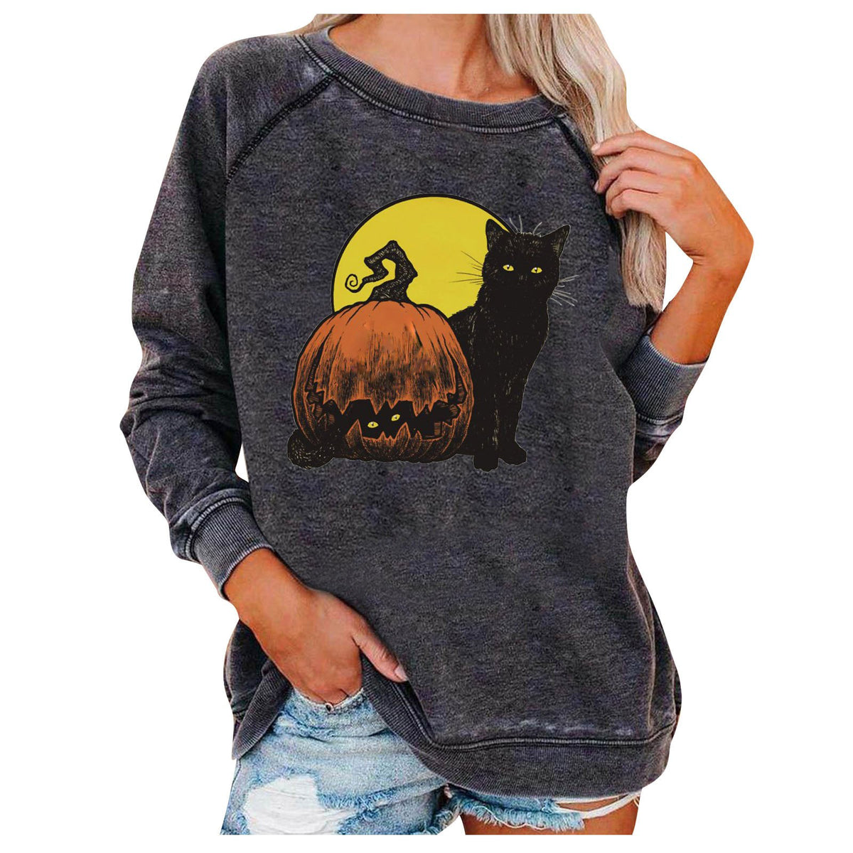 Haunted Harvest Women's Halloween Sweatshirt