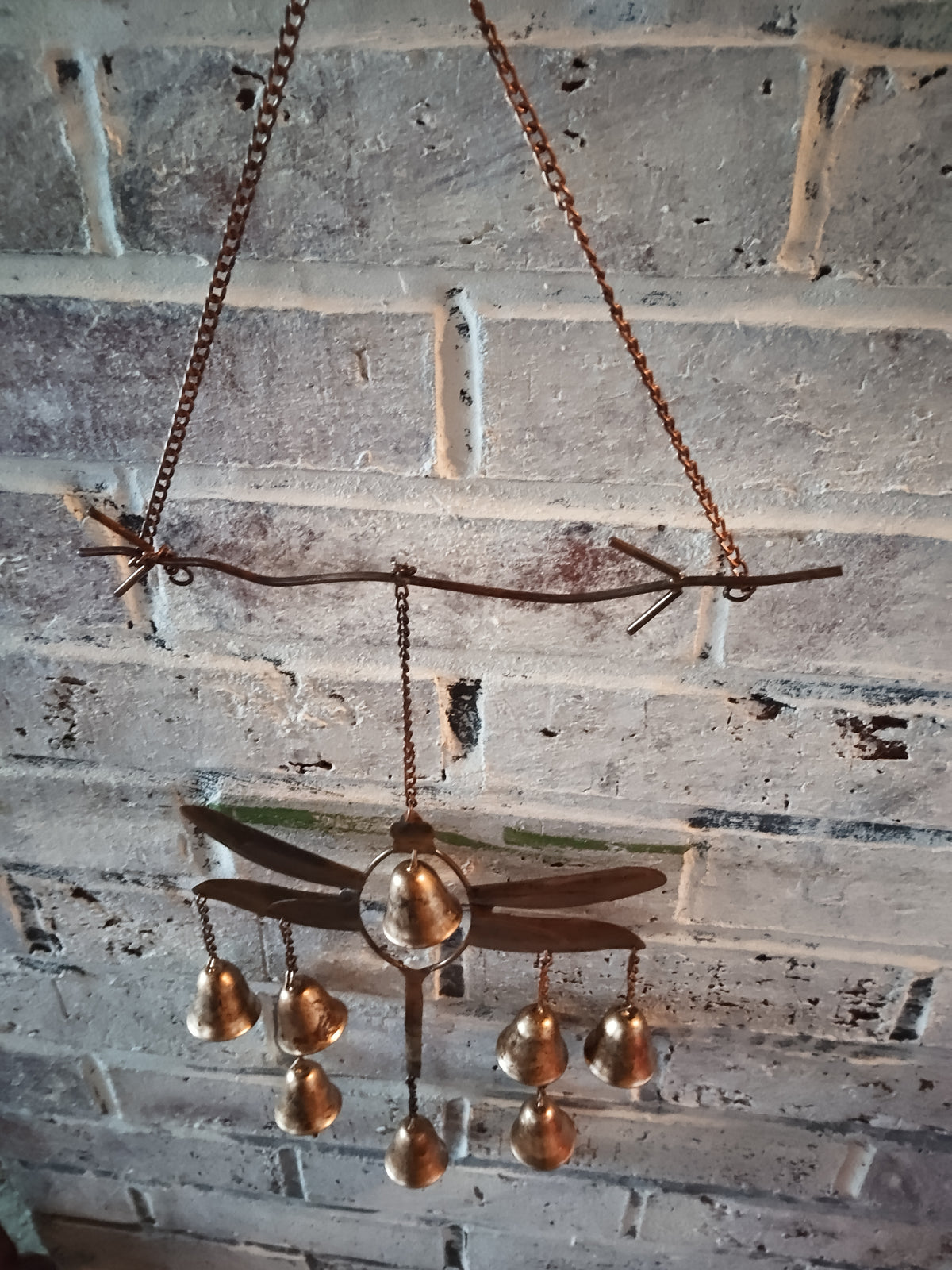 Handmade Dragonfly Wind Chimes – 24”