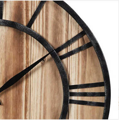 Rustic Iron Farmhouse Wall Clock, 16 in