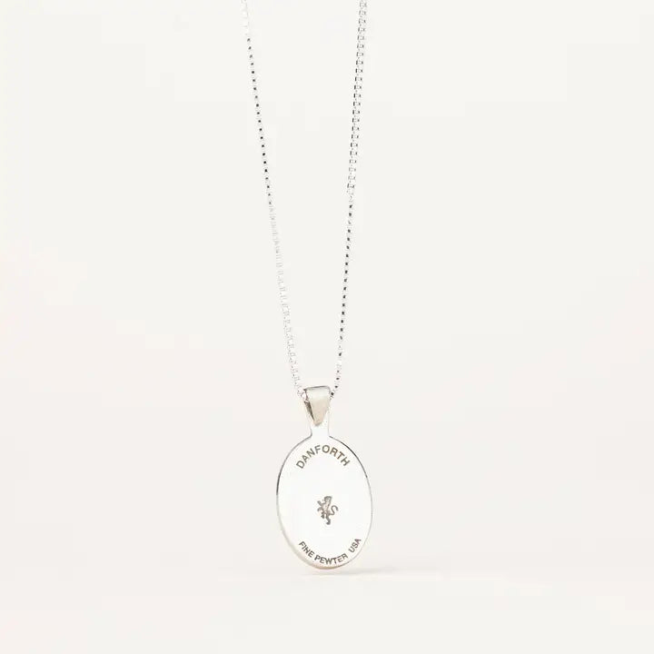 Teal Dragonfly Pewter Pendant Necklace