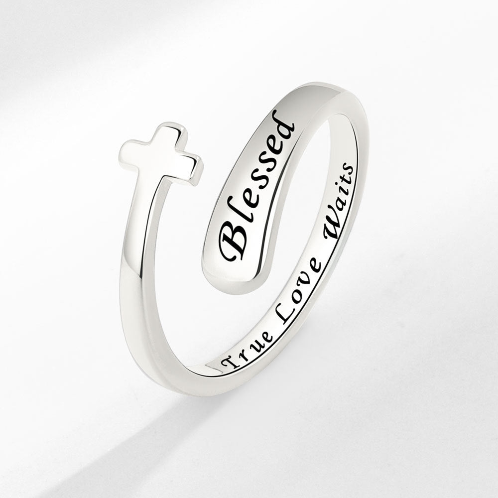 Women’s Adjustable Blessed-Cross Ring