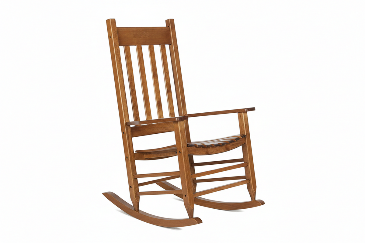 Solid Wood Porch Rocking Chair – Cottagecore Indoor & Outdoor Rocker