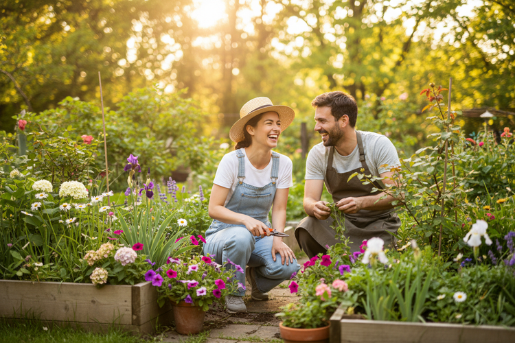 Finding Calm in Your Backyard: How Gardening, Wind Chimes & Birdsong Support Mental Health - Willow Drift Cottage