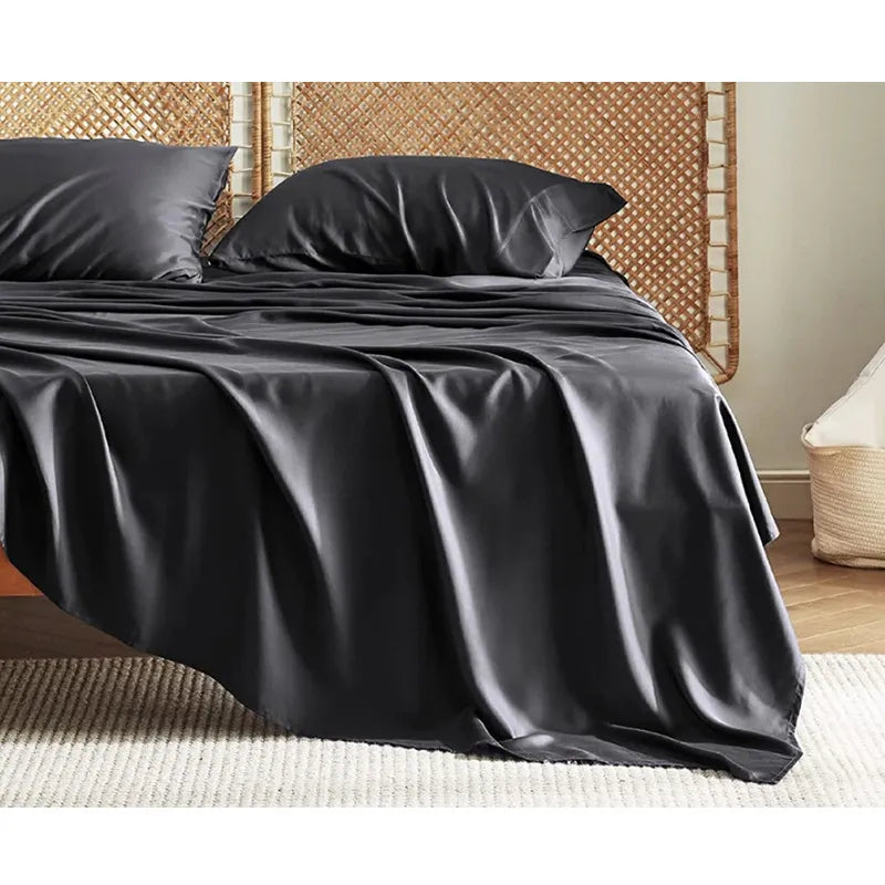 Bamboo Fiber Bed Sheet Set – Silky-Soft, Breathable Four-Piece