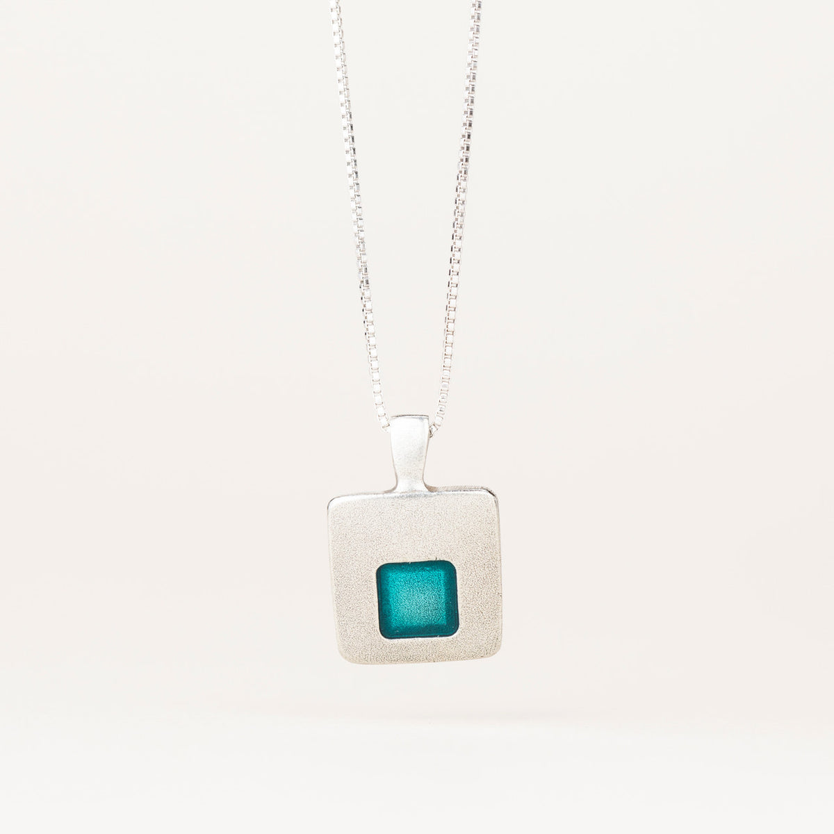 Danforth Pewter Stability Necklace • Teal • 18"