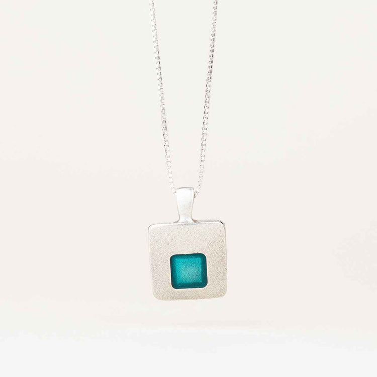 Danforth Pewter Stability Necklace • Teal • 18"