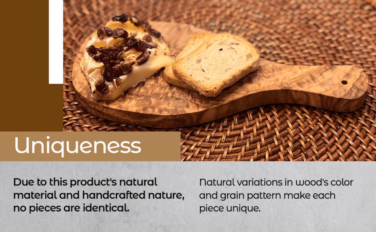 Mediterranean Olive Wood Kitchen Gift Set, 3 Pieces
