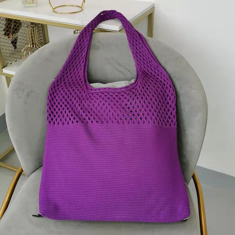 Retro Mesh Beach & Shopping Shoulder Bag