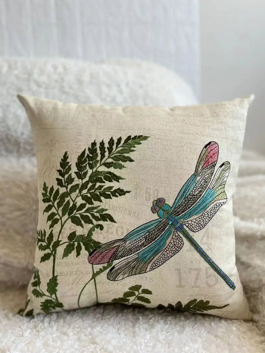 Dragonfly & Bee Pillow Covers, Set of 2