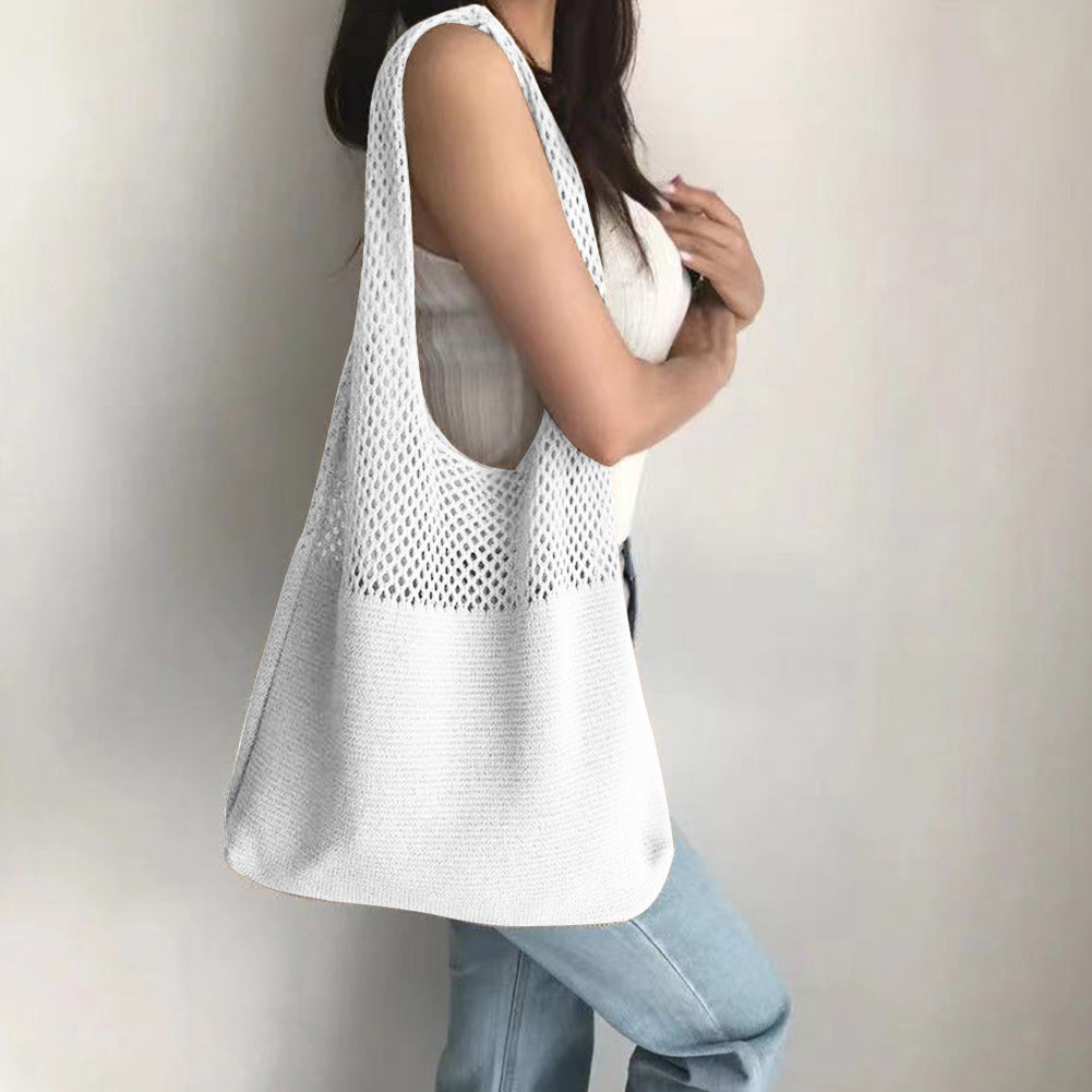 Retro Mesh Beach & Shopping Shoulder Bag