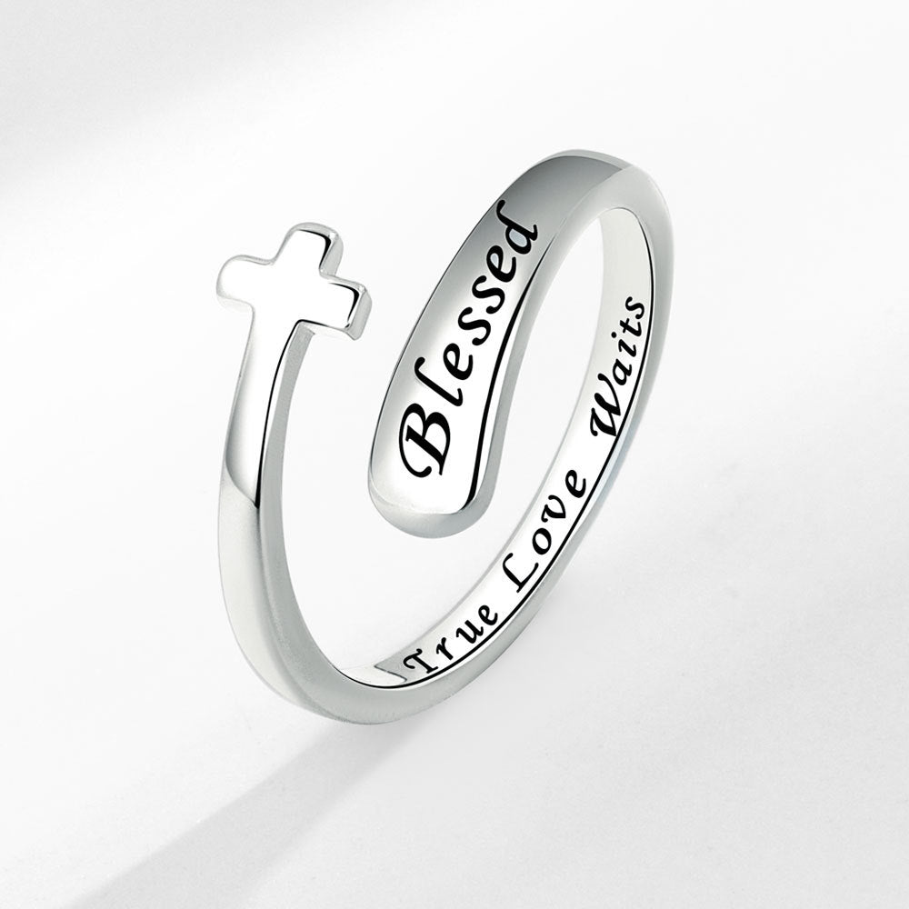 Women’s Adjustable Blessed-Cross Ring