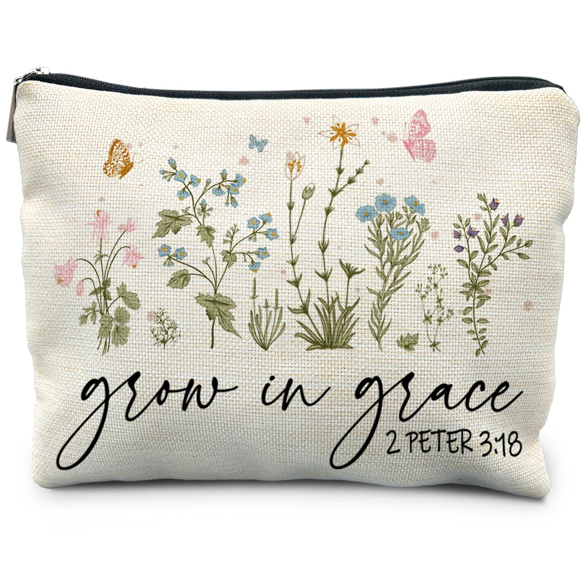 Christian Floral Makeup Bag
