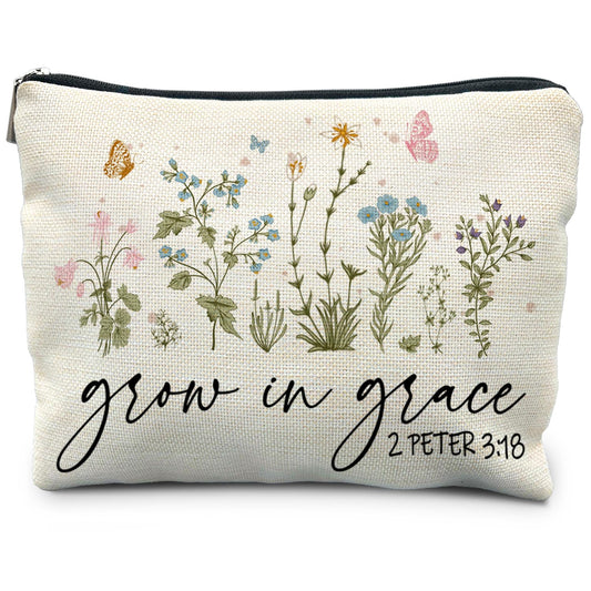 Christian Floral Makeup Bag