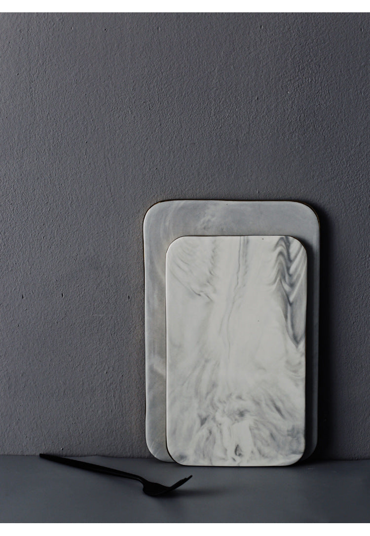 Marble Porcelain Serving Plate