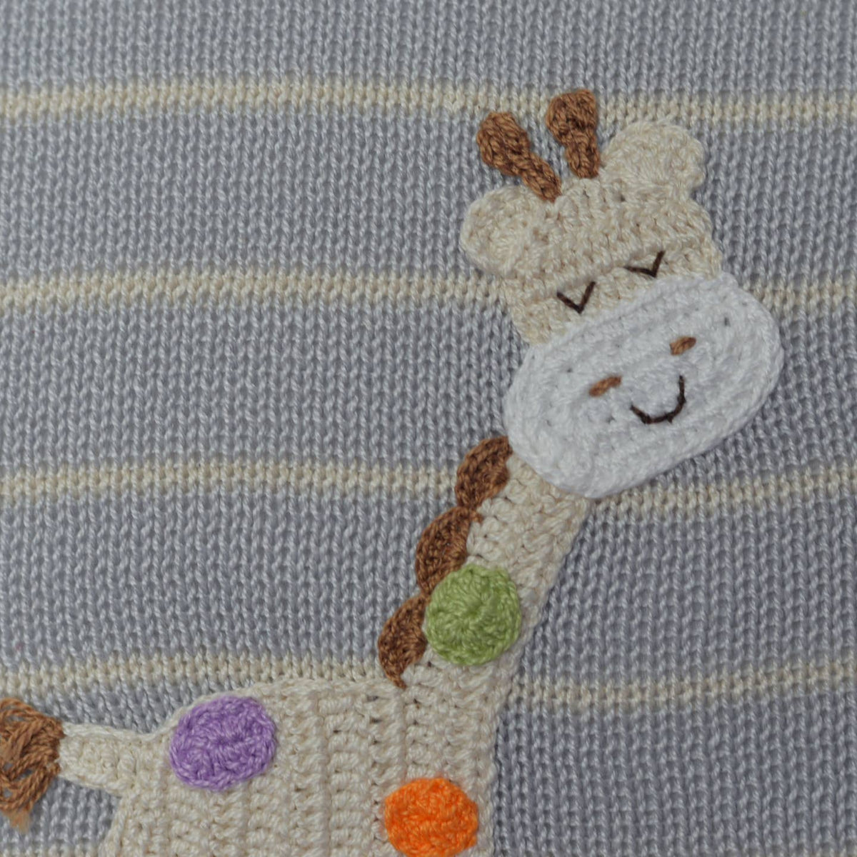 12-Inch Spotted Giraffe Pillow, Fair Trade Cotton