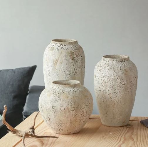 Minimalist Ceramic Vase in White