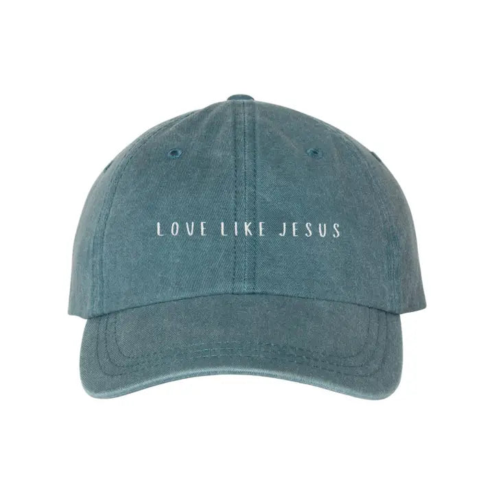 Love Like Jesus Cotton Baseball Caps, Set of 2