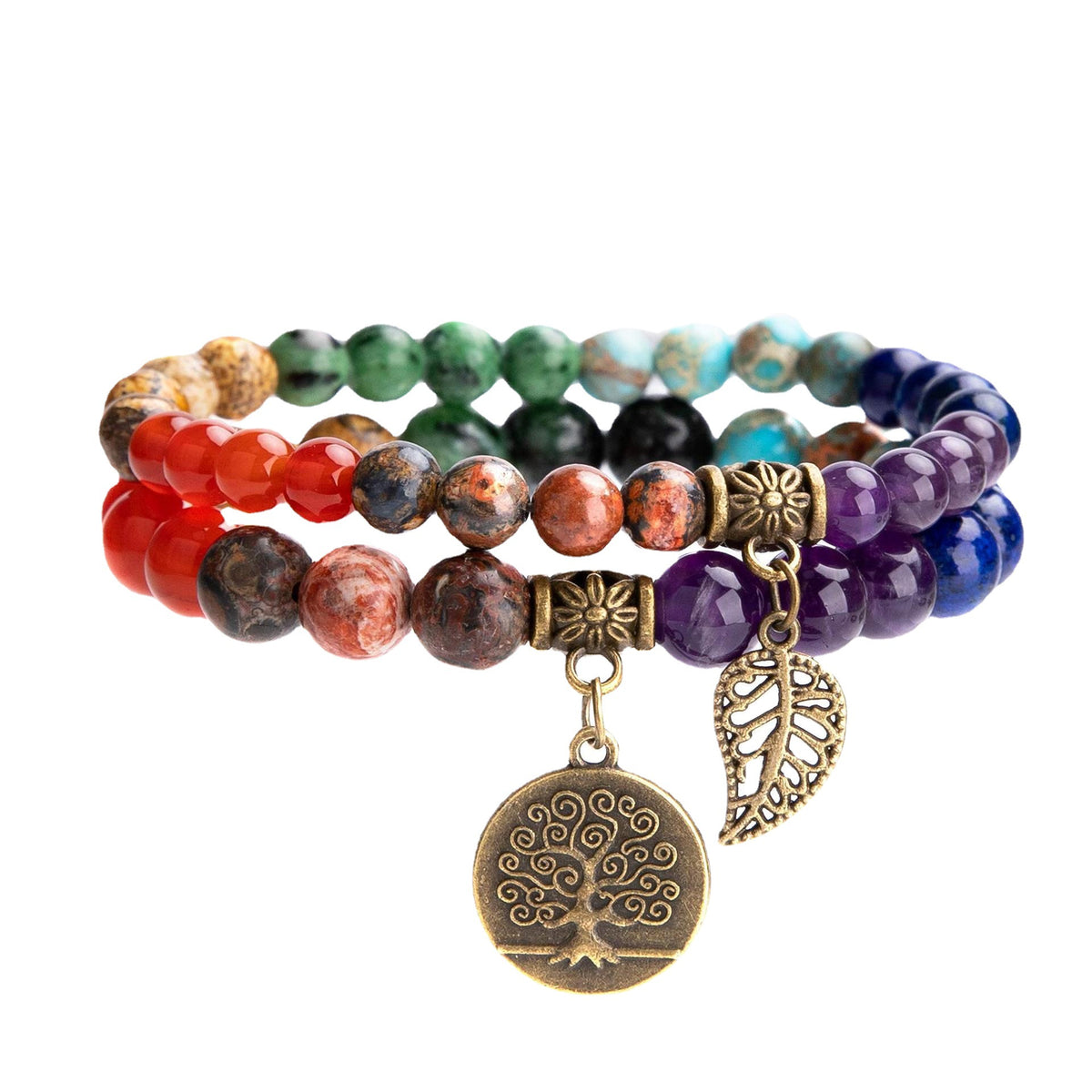 Tree of Life Beaded Bracelet Set