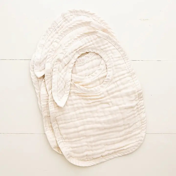 Blaynk Organic Cotton Muslin Bibs, Set of 9