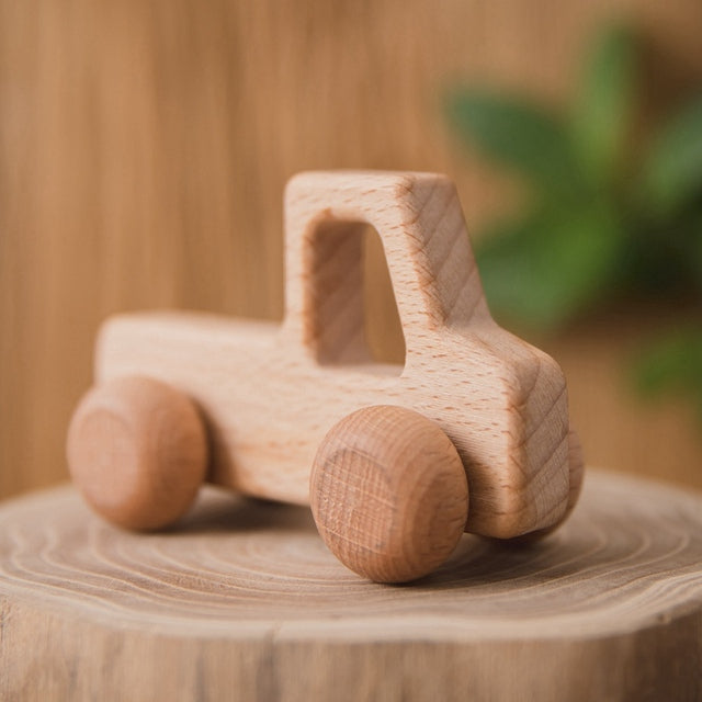 Beech Wood Toy Vehicle for Little Hands