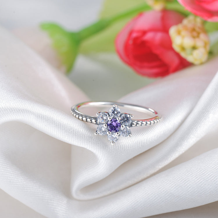 Sakura Sterling Silver Floral Ring
