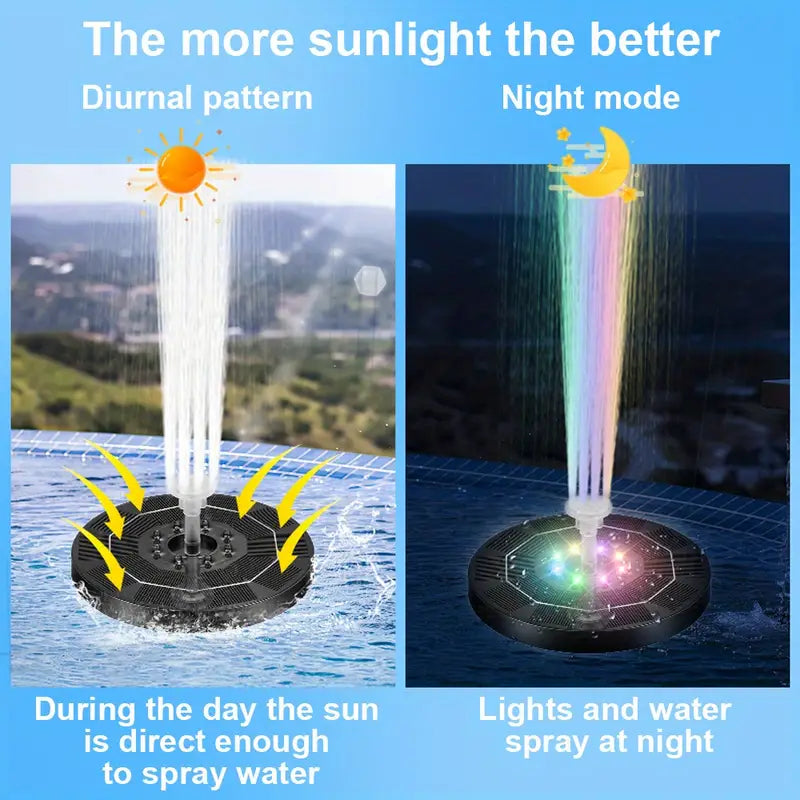 Solar Bird Bath Fountain Pump for Garden Ponds