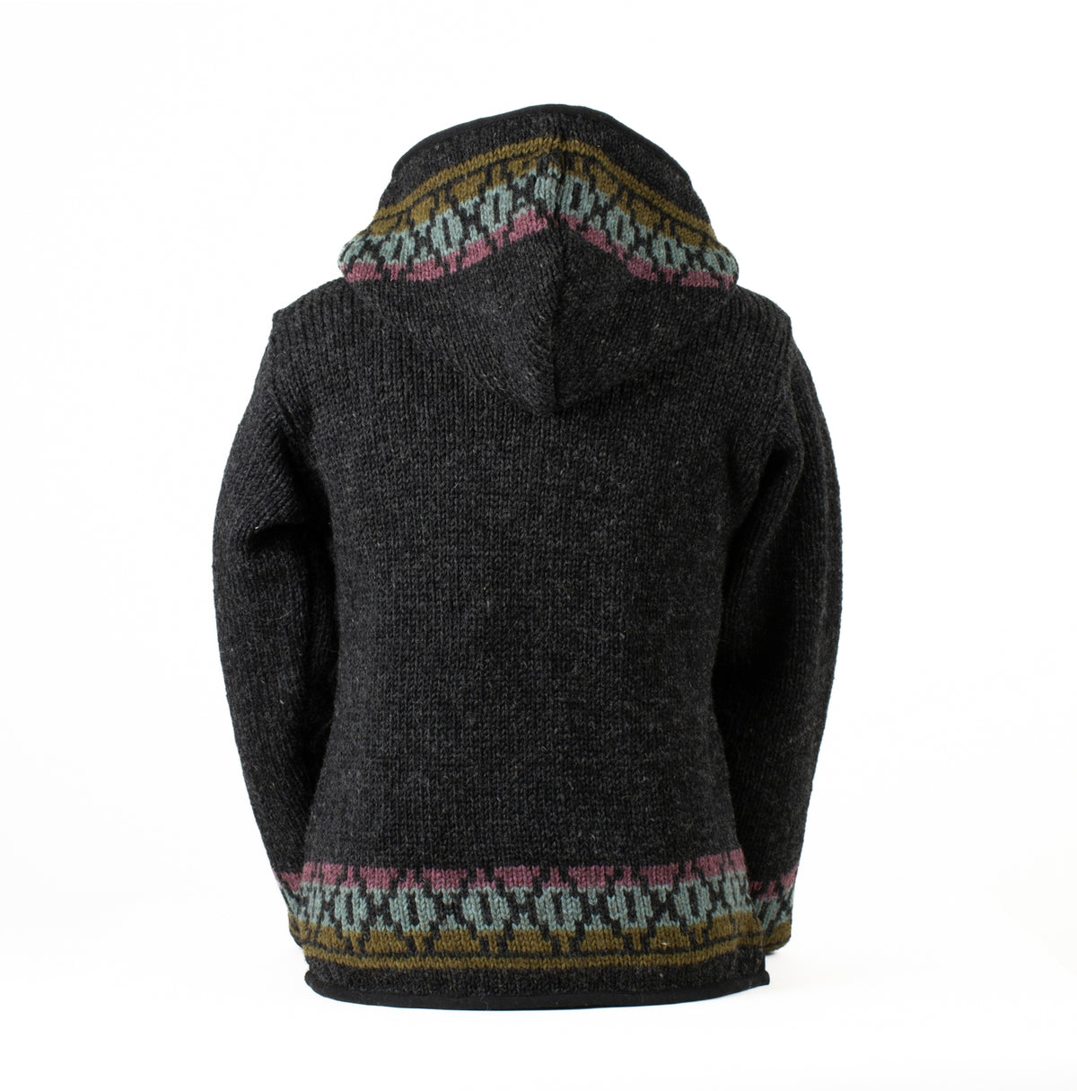 Misty Wool Knit Sweater with Lined Hood