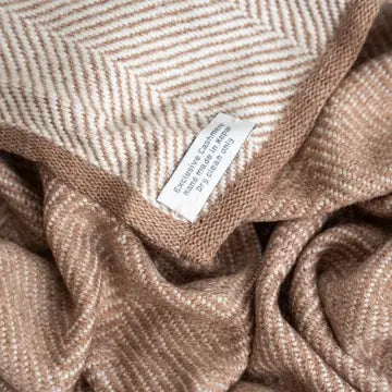 Cashmere Reversible Luxury Blanket Throw