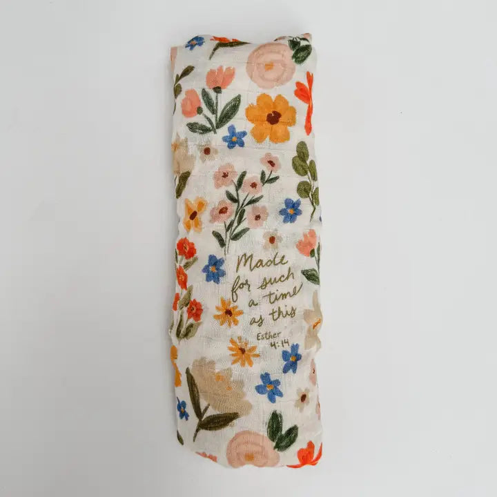 Esther 4:14 Muslin Baby Swaddle