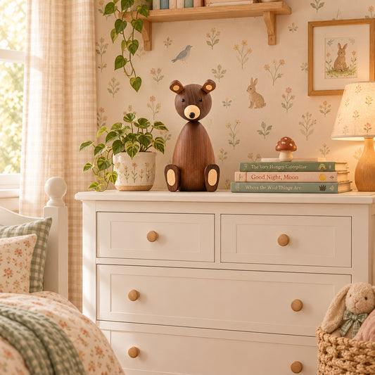 Black Walnut Bear Figurine