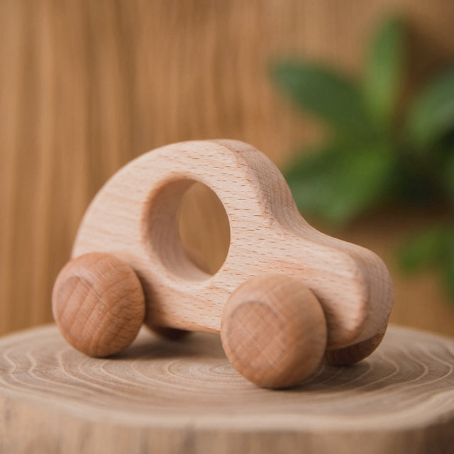 Beech Wood Toy Vehicle for Little Hands