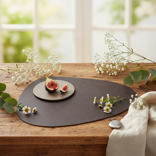 Waterproof Leather Placemat with Heat-Resistant Insulation
