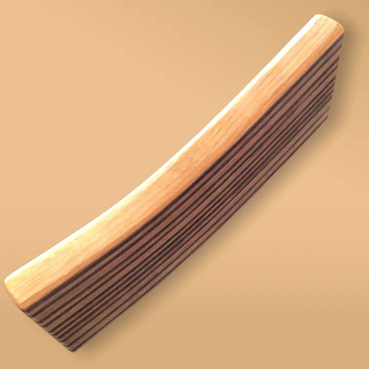 Handcrafted Curved Mixed-Wood Cutting Board