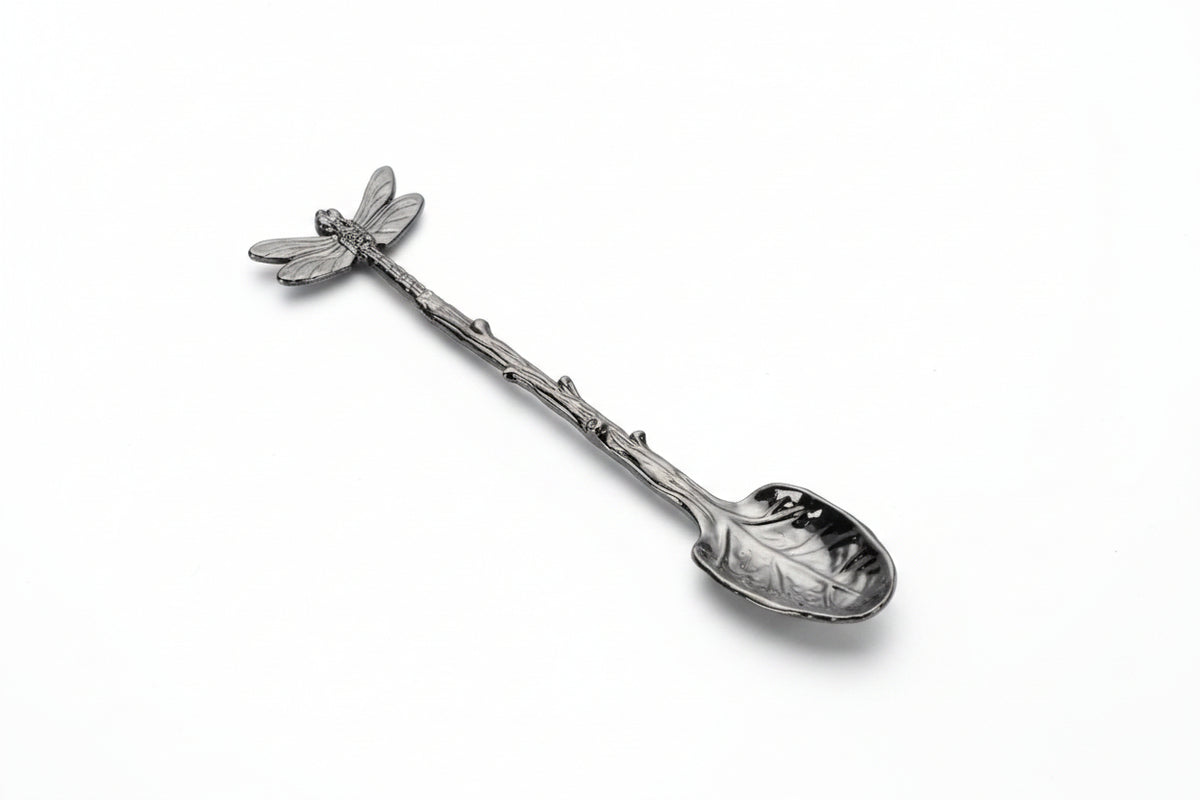 Unique-Dragonfly Dessert Spoon, Nature-Inspired