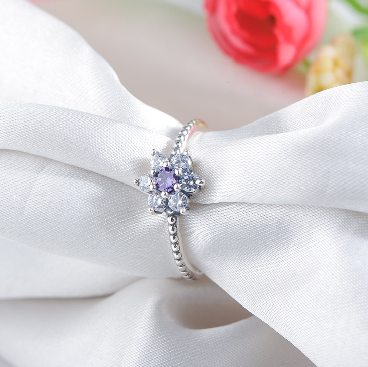 Sakura Sterling Silver Floral Ring