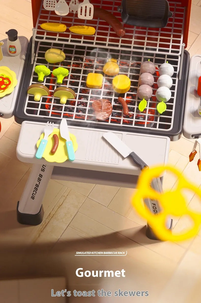 Kids’ Pretend Barbecue & Cooking Playset