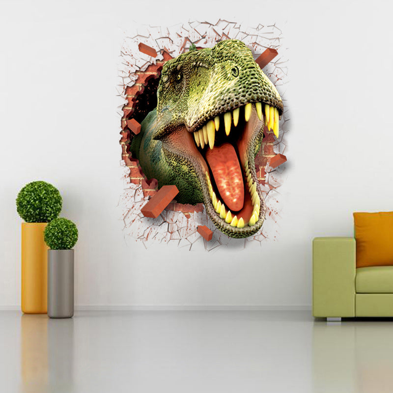 3D Wall Sticker - Dinosaur Design for Kids' Room Decor