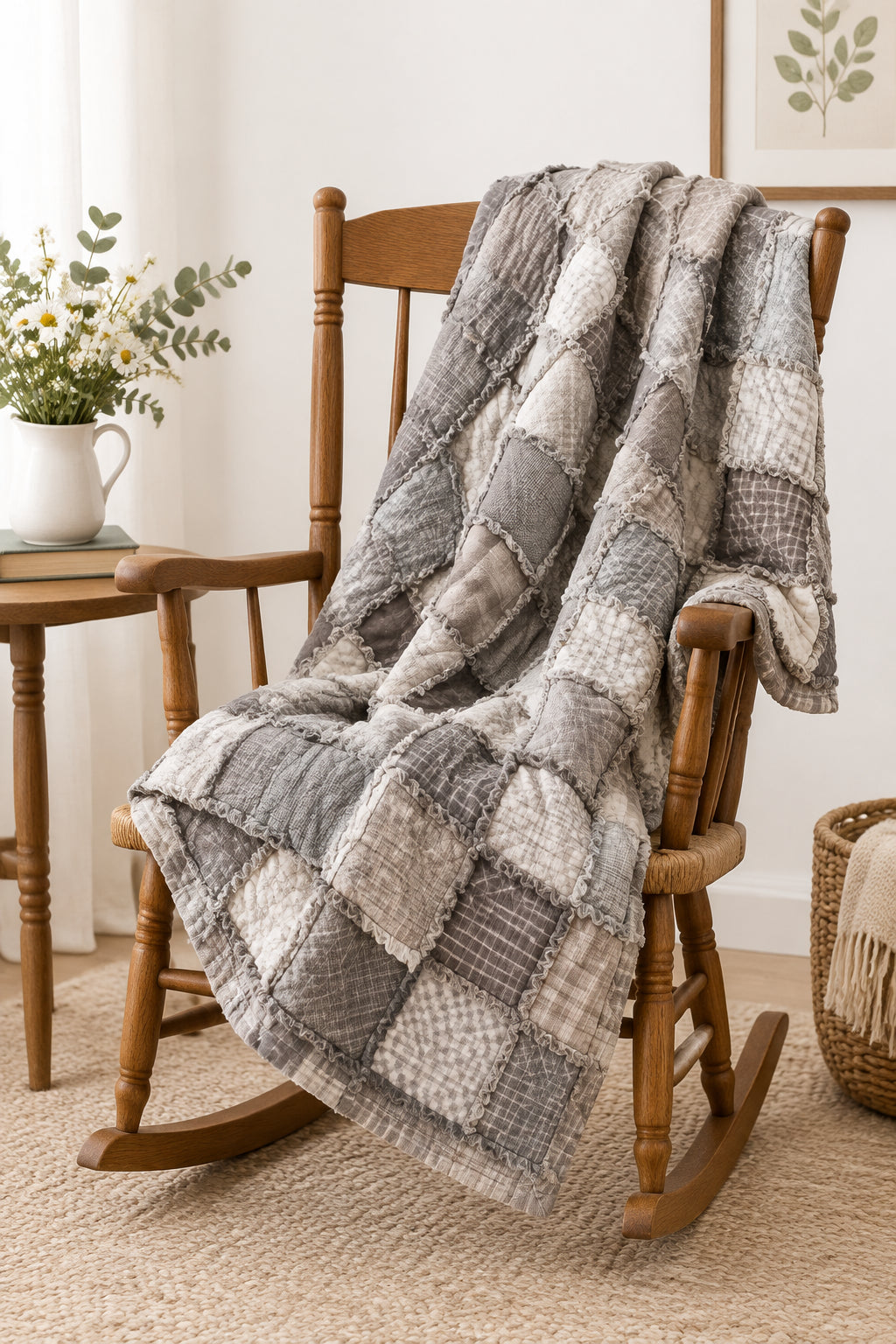 Smoky Mountain Cotton Patchwork Throw | 50 × 60 inches