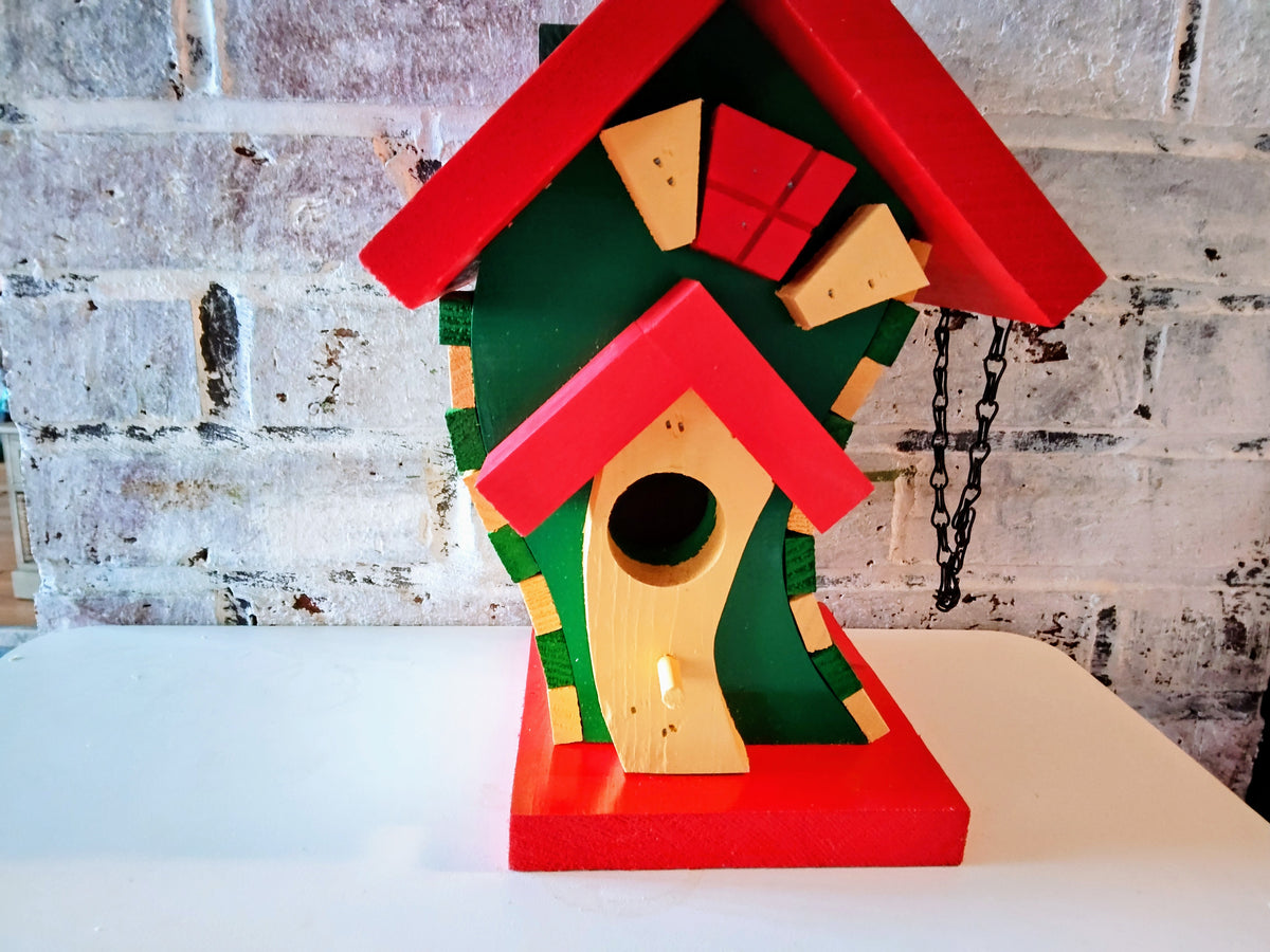 Handmade Curvy Whimsical Birdhouse