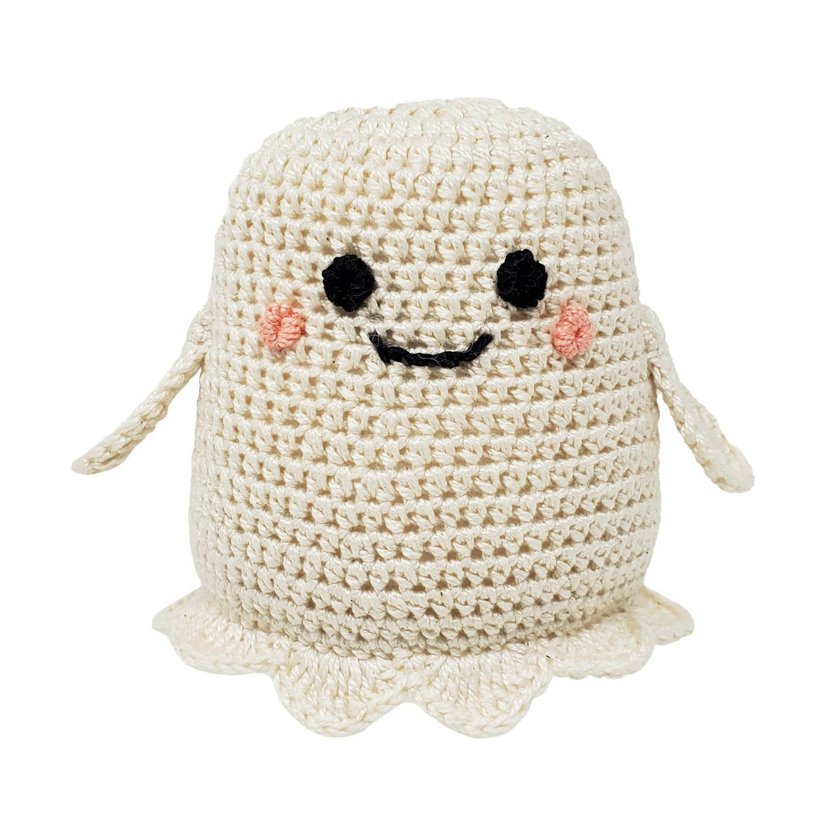 Crochet Ghost, Fair Trade Cotton Halloween Toy