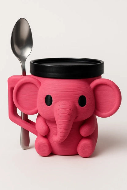Elephant Pint Ice Cream Holder - Pink