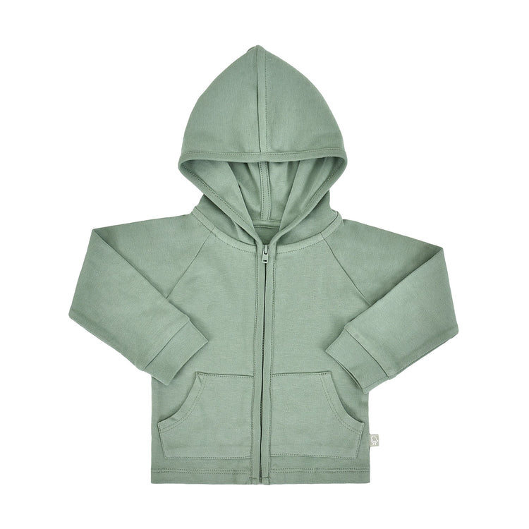 Basil Green Organic Cotton Baby & Toddler Hoodie