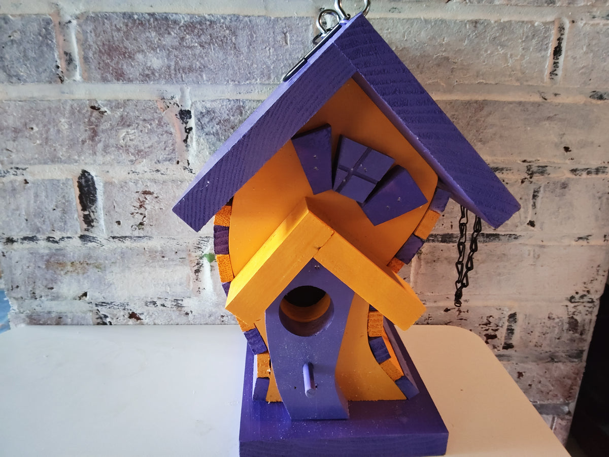 Handmade Curvy Whimsical Birdhouse