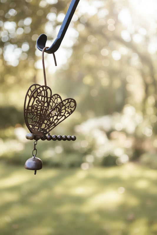 Handmade Dragonfly Wind Chimes with Bell – 10"