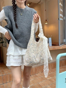 Floral Canvas Tote Bag